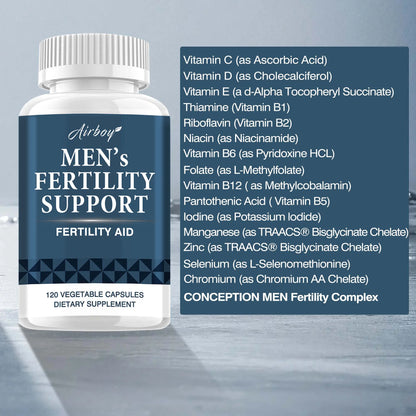 Men's Health Supplement - More Virile Male Performance and Boost in Self-confidence, Support Lean Muscle - 120 Capsules