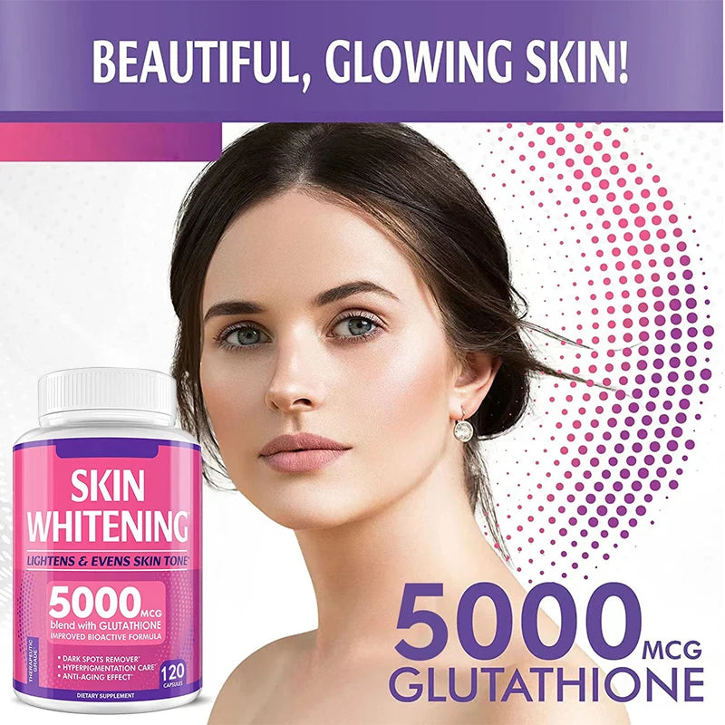 Glutathione Supplements, Collagen, Antioxidants, Anti-aging, Immunity, Radiance, Skin Whitening Supplements