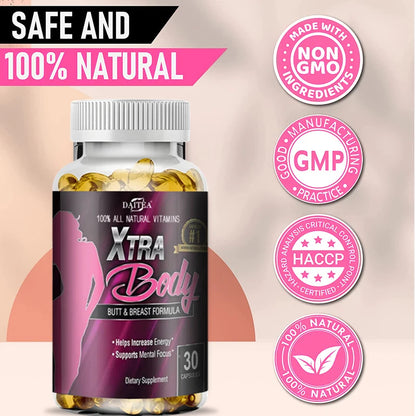 Women's Supplement, 100% Natural Vitamins, Breast Enhancement, Buttocks Shaping, Helps Increase Energy, Supports Mental Focus