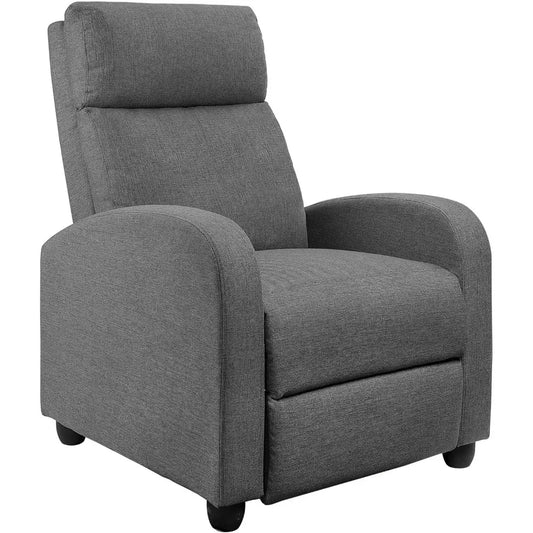 Recliner Chair Adjustable Home Theater Single Recliner Sofa Furniture with Thick Seat Cushion and Backrest Modern Living