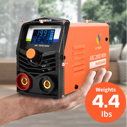 HITBOX ARC200D Welding Machine 2 in 1 ARC MMA LIFT TIG MINI IGBT Inverter LED Digital Display Protable Home Welder 220V 10-200A