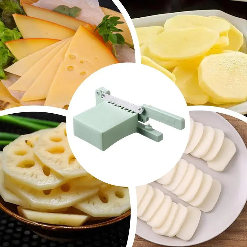 1pc Manual Slicer Frozens Meat Slicing Knife Multifunctional Household Vegetable Food Slicer Rice Cake Bread Cutting Tool