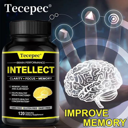 Nootropics - Support healthy brain function, help fight mental dullness and brain fog, and slow brain aging