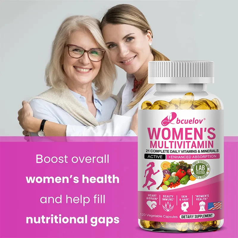 Multivitamin - Improves Nutrient Absorption, Heart Health, Natural Energy Support, Whole Food Supplement, Non-GMO, Gluten Free