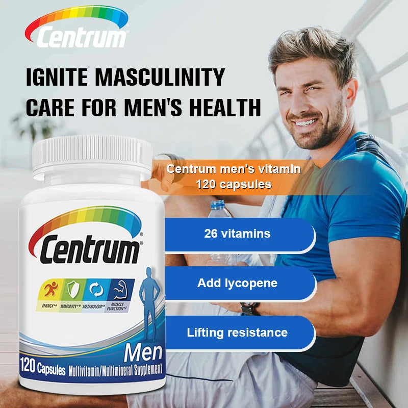 Centrum Multivitamin for Men and Mineral Supplements, Energy Support, Muscle Mass, Immune System, Antioxidants