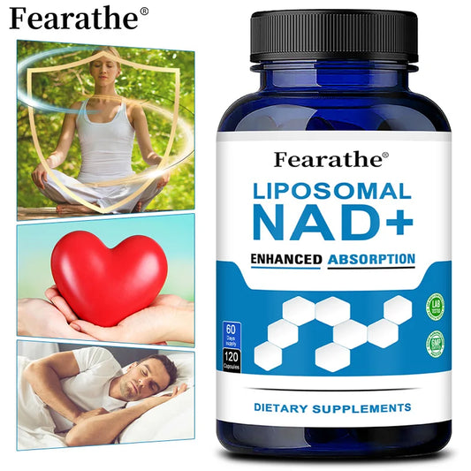 VIVALIFER Liposomal NAD+ Supplement for Super Absorption, Anti-Aging, Energy and DNA Repair, Brain Function