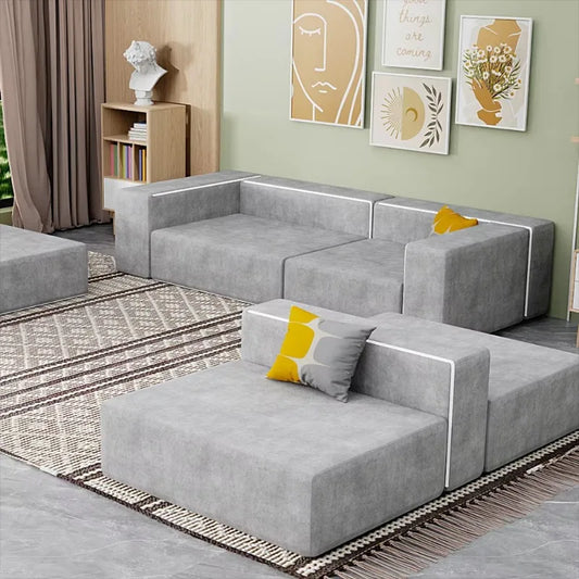 modular Modern Corner Beds Sectional L Shape Sofa Set Furniture Living Room Sofas set