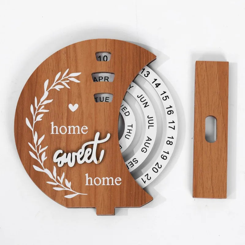 Wheel Of The Year Calendar Wooden Sign Witch Runes Dowsing Board Meditation Yoga Wooden Carving Plate Holidays Home Decoration