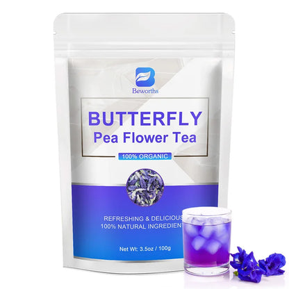 BEWORTHS 100% Natural Butterfly Herb Extract Enhances Immunity, Rich in Vitamin C and E Antioxidant Supplements for Beauty