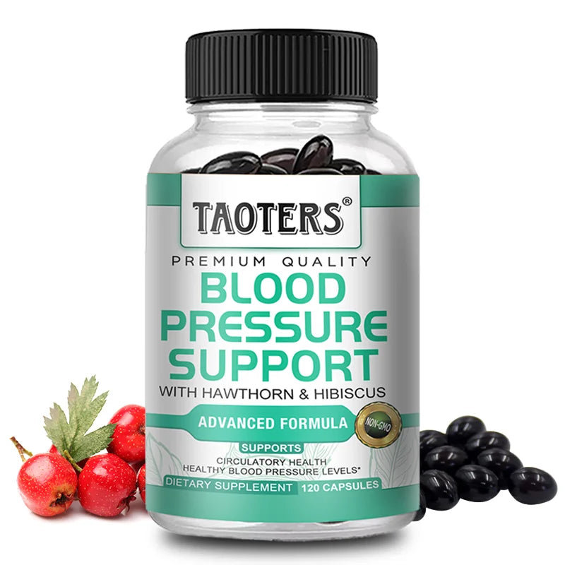 Premium blood pressure supplement for cardiovascular and heart health, helping balance blood pressure and improve blood flow